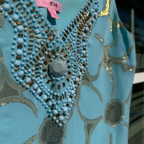 Lilly Pulitzer beaded shift dress - Picture 5 of 6